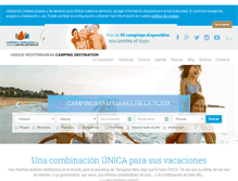 Tablet Screenshot of campingstarragona.es